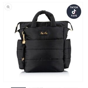 BRAND NEW Black Itzy Ritzy Diaper Convertible Backpack